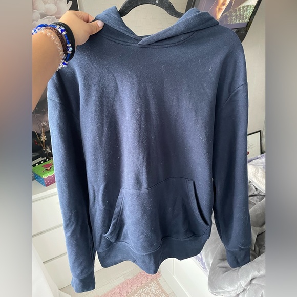 Navy Hoody Sweater - Picture 3 of 3